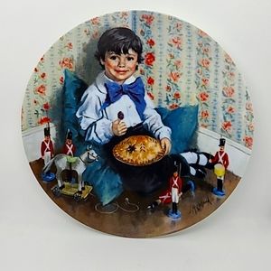 "Little Jack Horner" Reco #684A Collectible Plate 1982 Certificate of Authenticy